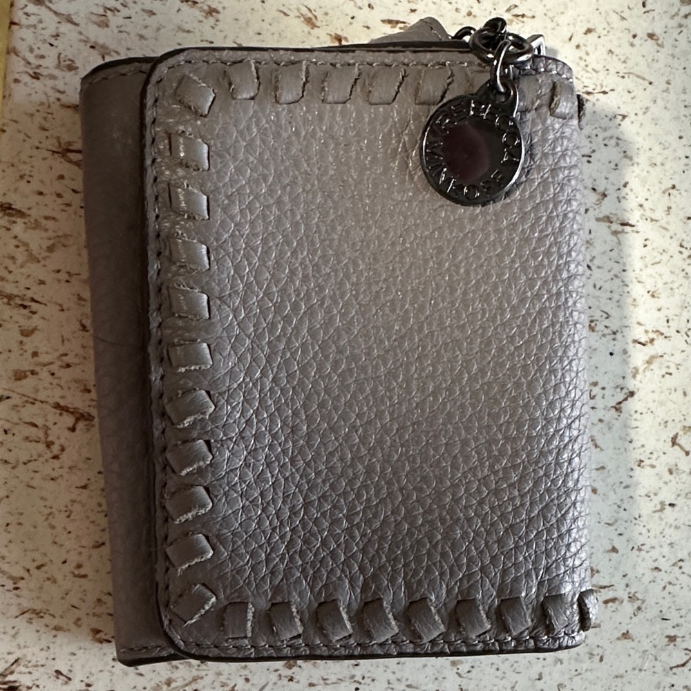 Rebecca Minkoff Silver Leather Wallet